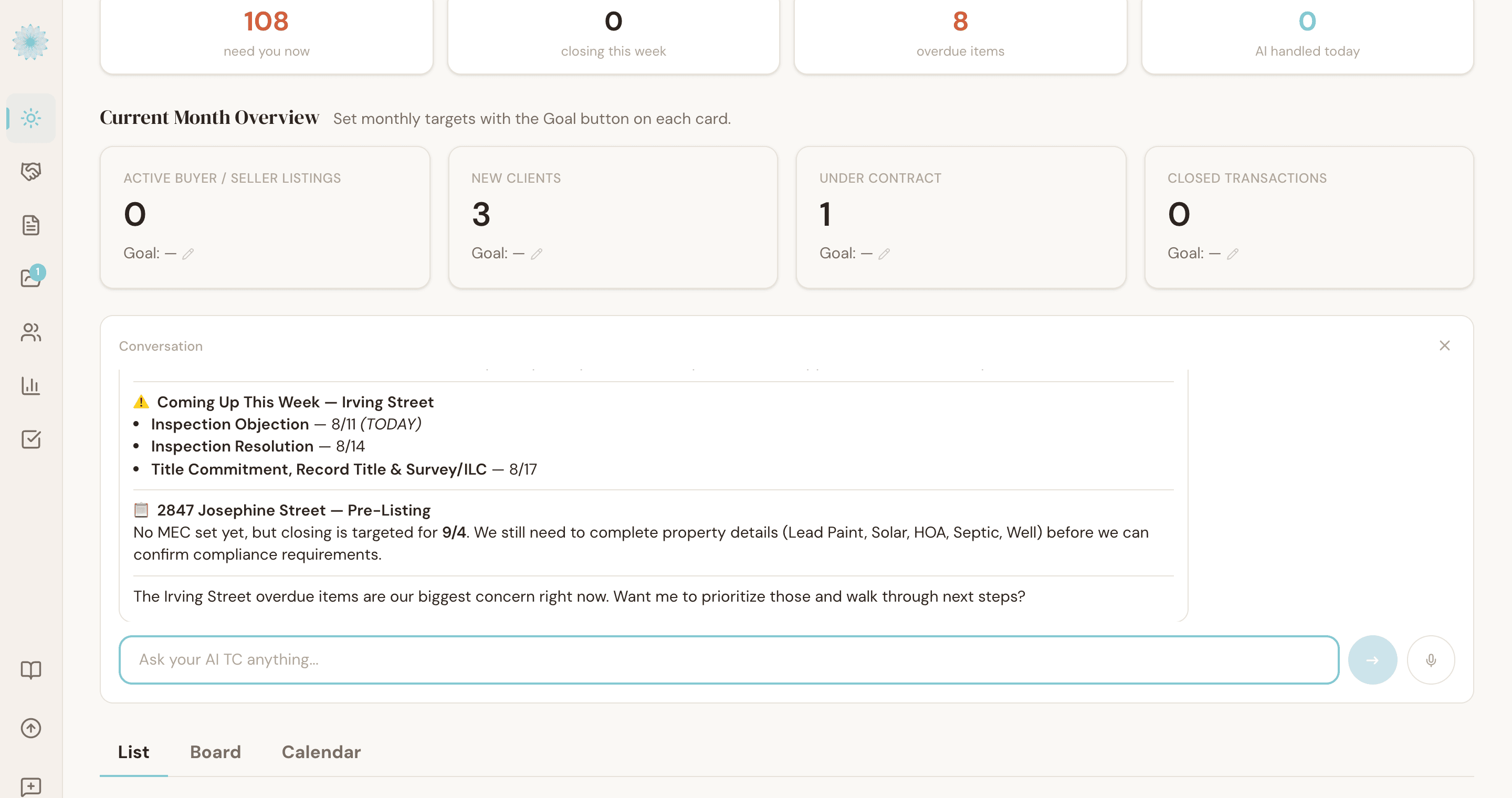 Ask Reme chat answering a question about an active transaction