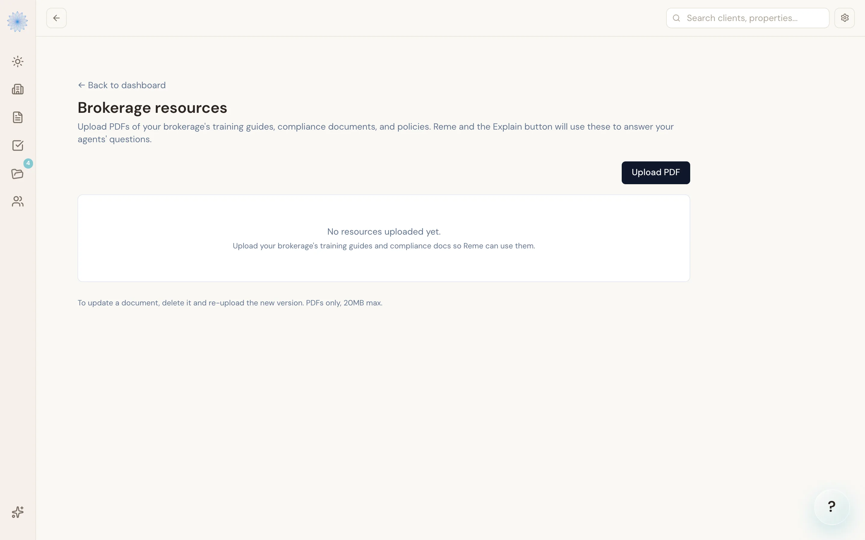 The broker Resources page